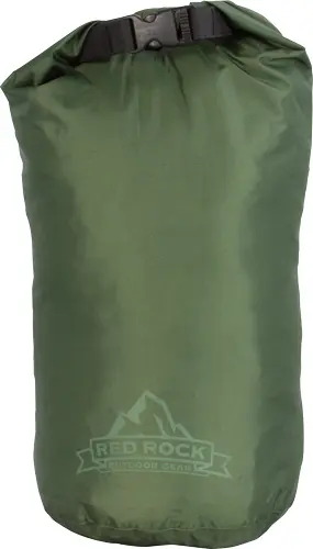 RED ROCK ROLL TOP DRY BAG - 8 LITER WATERPROOF OD GREEN