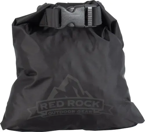 RED ROCK ROLL TOP DRY BAG - 1 LITER WATERPROOF BLACK