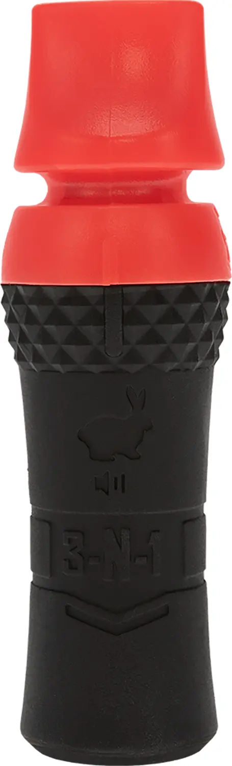 Hunters Specialties HSJS3N1PRCALL 3-In-1 Predator Call Black/Red