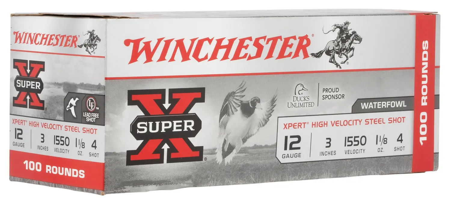 Winchester Ammo WEX1234VP Super X Xpert High Velocity 12Gauge 3" 1 1/8oz 4Shot 100 Per Box/2 Case *Value Pack - Winchester