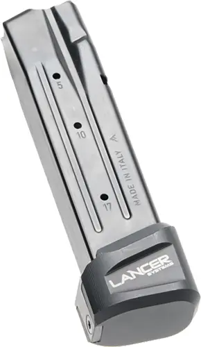 LANCER EXTENDED BASEPAD PLUS - 5RDS BLACK FOR SIG P320