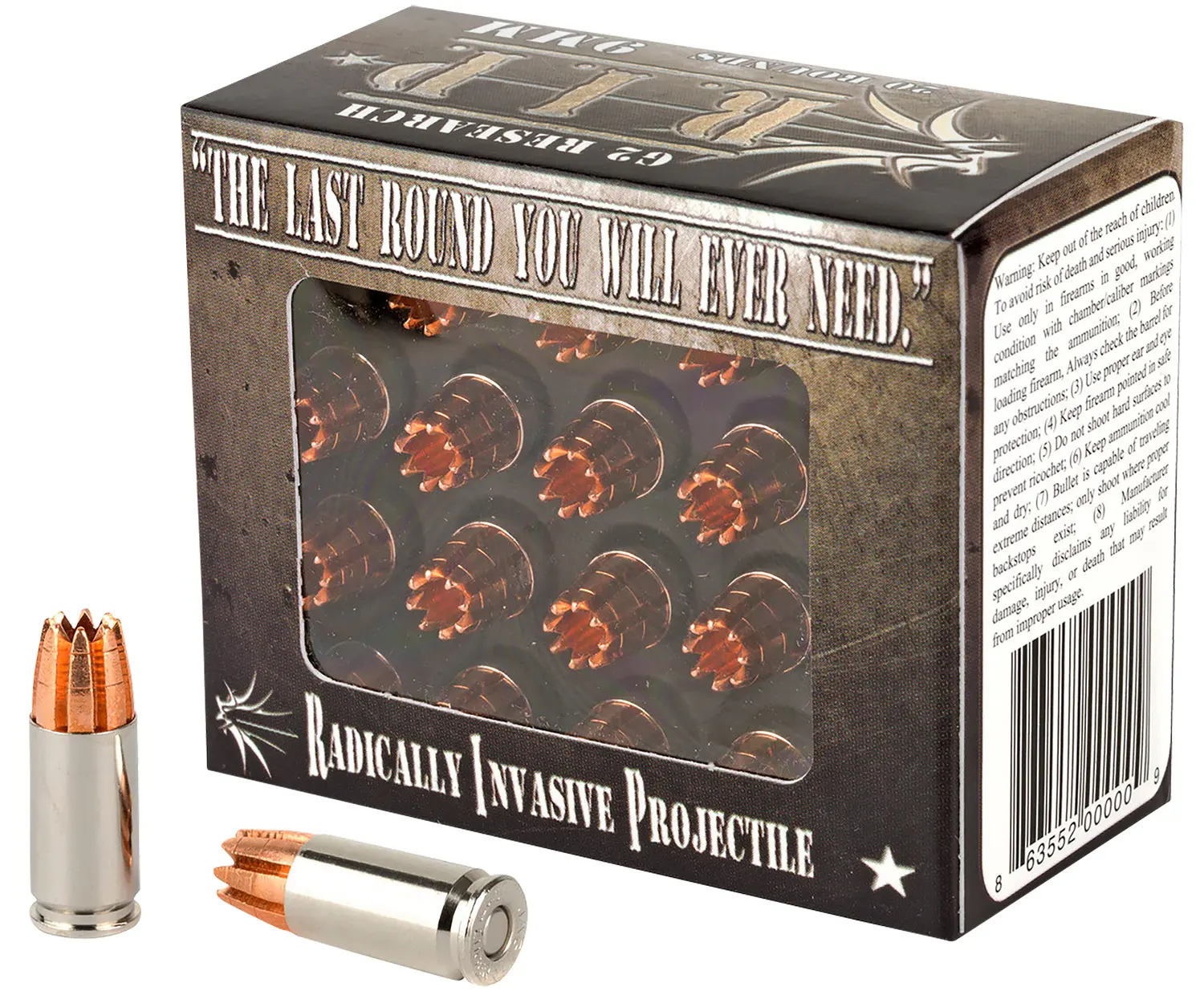 G2 Research G00000 R.I.P 9mmLuger 92gr Fracturing Hollow Point 20 Per Box/25 Case