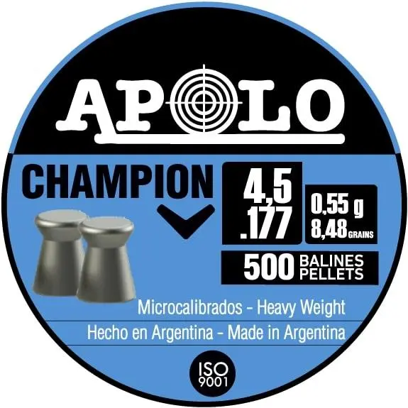 Hatsan Apolo Champion Air Rifle Pellets 177 Cal 8.48 gr 500/ct