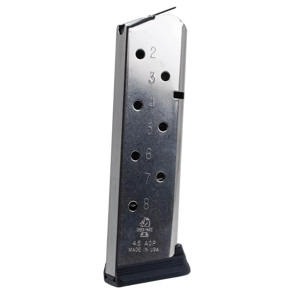 Check-Mate Full Size 1911 Handgun Magazine Stainless Steel .45 ACP 8/rd