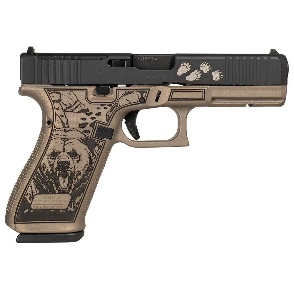 Glock V-Series Model 20 "Bear" Handgun 10mm Auto 15rd Magazines (3) 4.61" Ported Barrel Austria - Glock