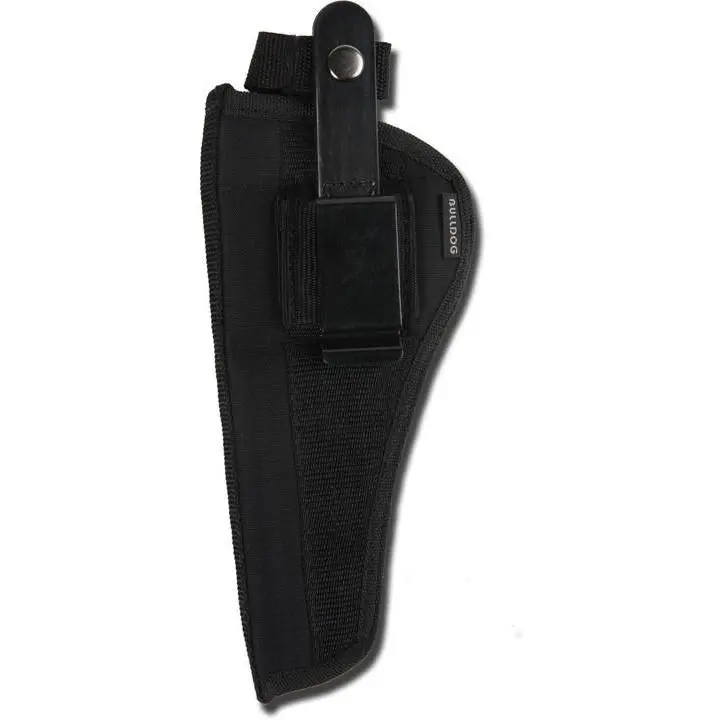 Bulldog Extreme Handgun Holster with Belt Loop and Clip for Revolvers with 5-6.6" Barrels Black Ambi - Bulldog Cases