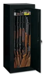 Stack-On Steel Secure Cabinet 18 Gun Black - MOTOR FREIGHT ONLY - Stack-On