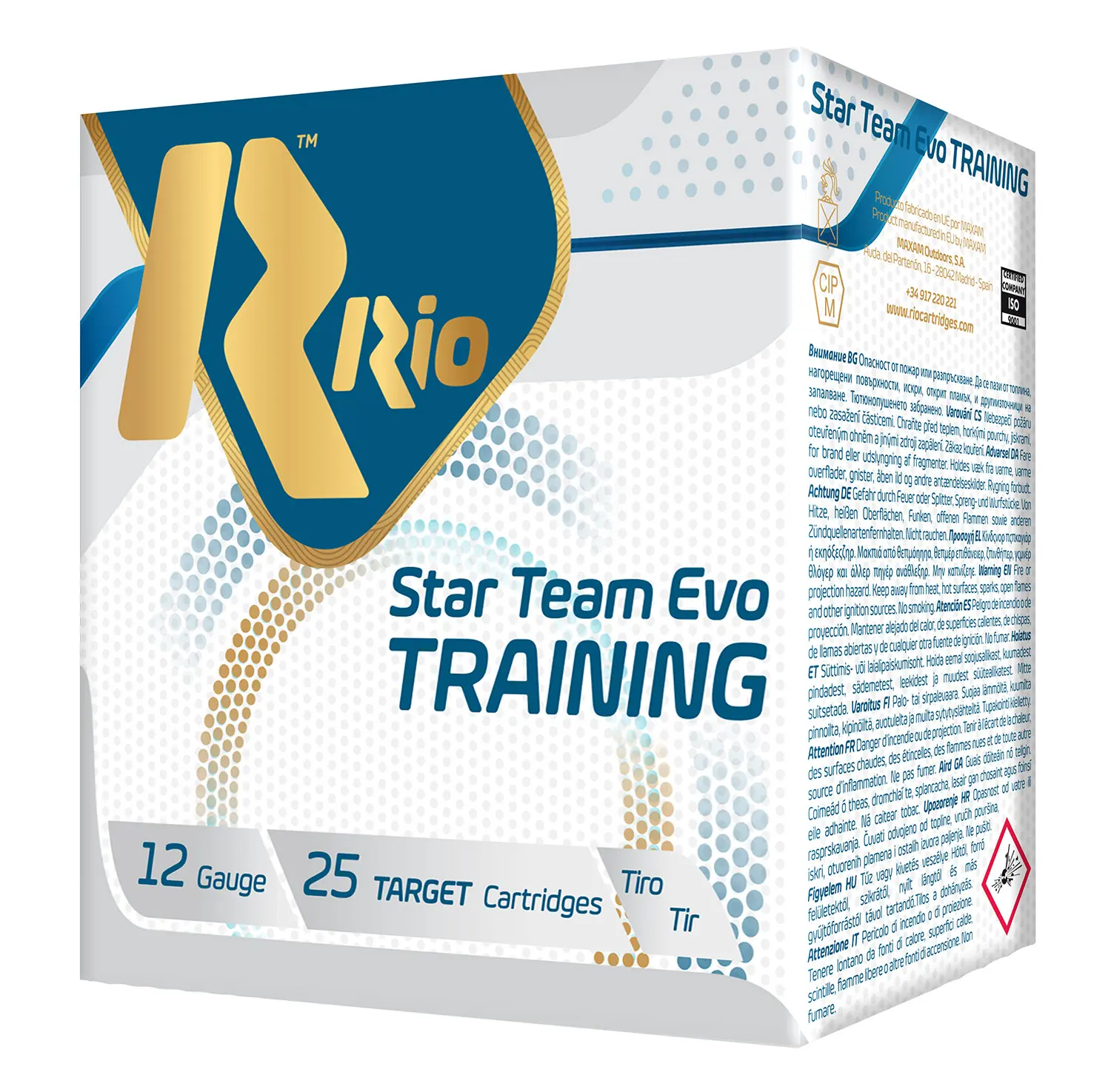 Rio Ammunition STT24LT8 Star Team Training 24 Light 12Gauge 2.75" 7/8oz 8Shot 25 Bx/10 Case