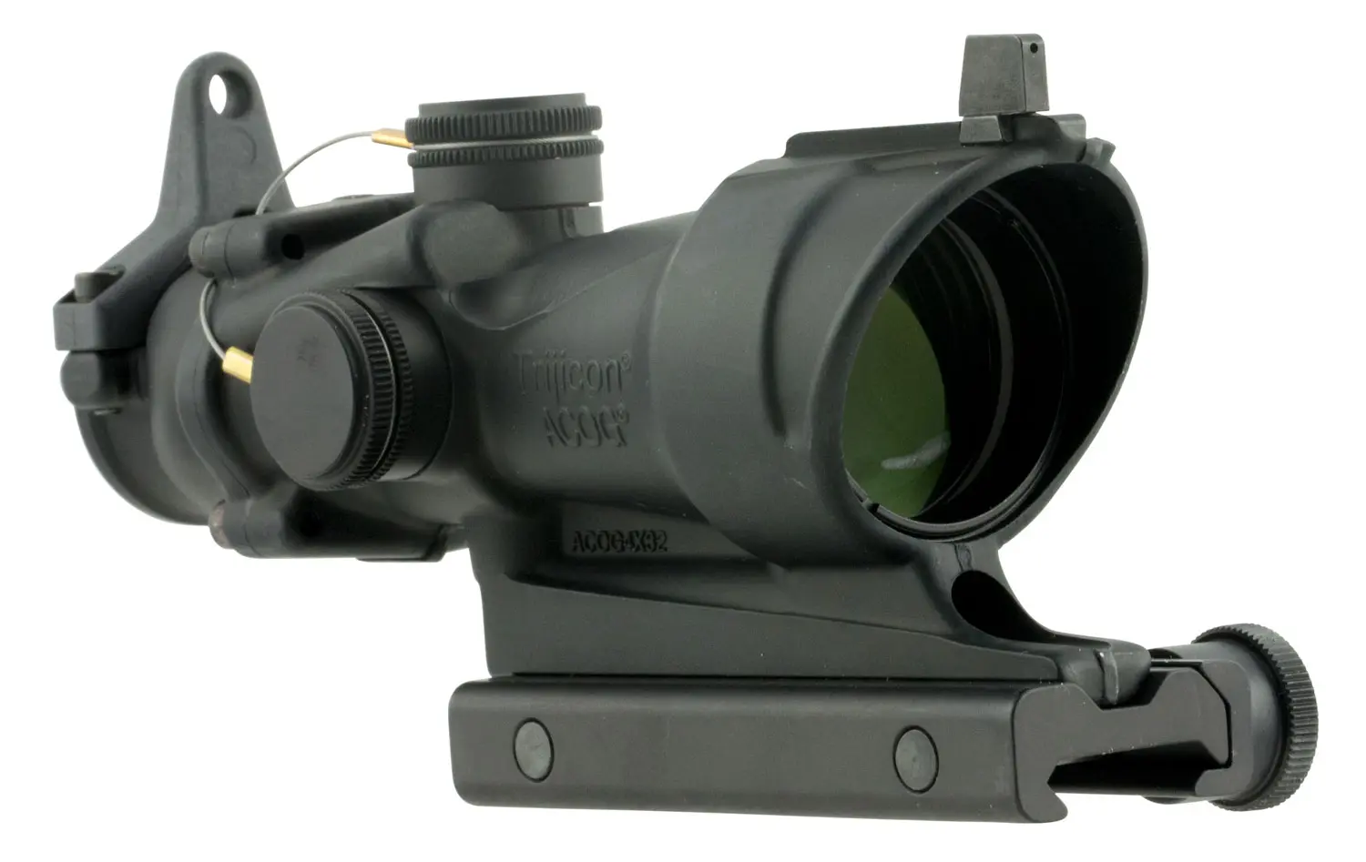 Trijicon 100091 ACOG Black Hardcoat Anodized 4x32mm Illuminated Amber Crosshair 223 Reticle
