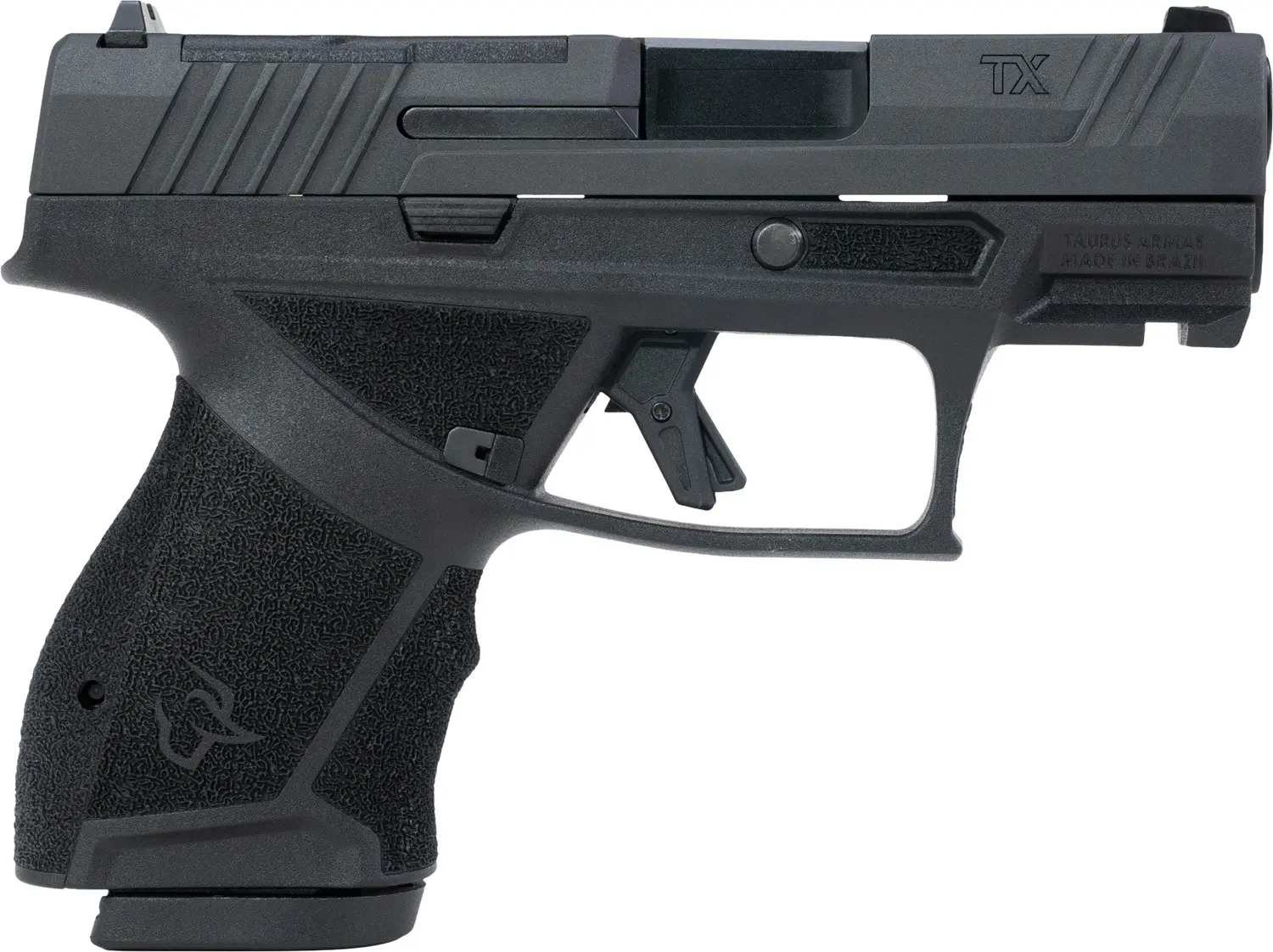 Taurus 1-TX9SC431 TX 9 Sub-Compact Frame 9mm Luger 13+1 3.40" Black Black Nitride Alloy Steel Optic Ready/Serrated Slide Black Stainless Steel Frame w/Picatinny Rail Interchangeable Backstrap Grip