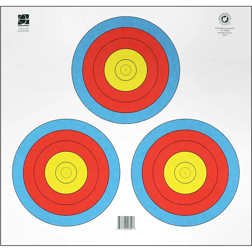 Maple Leaf WA 3 Spot Triangle Target 25 pk. - Maple Leaf Press