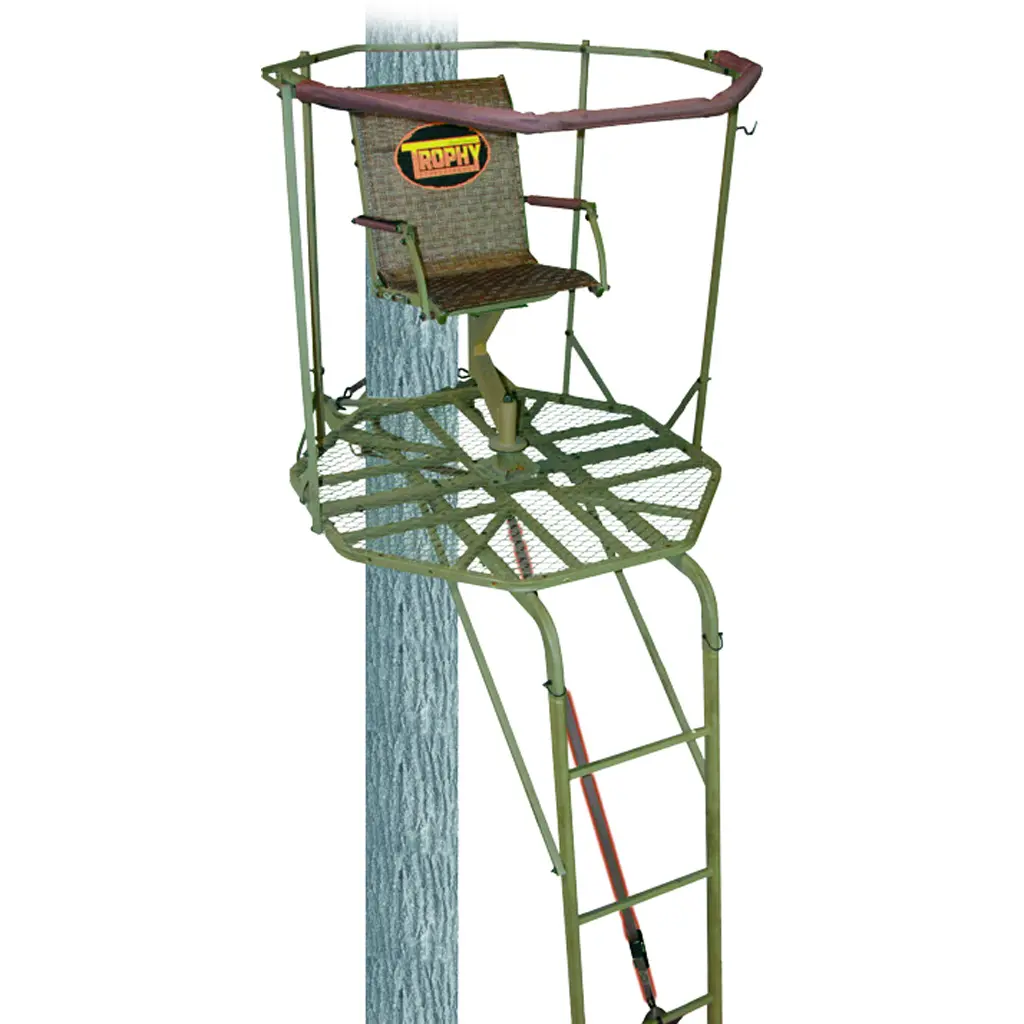 Trophy Treestands Aimer 360 Ladderstand Single Person 16 ft. - Trophy Treestands