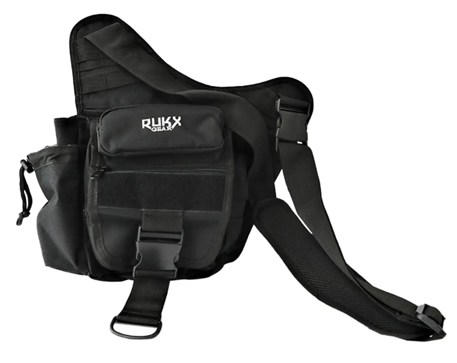 Rukx Gear ATICTSBB Sling Bag Black 600D Polyester Single Strap