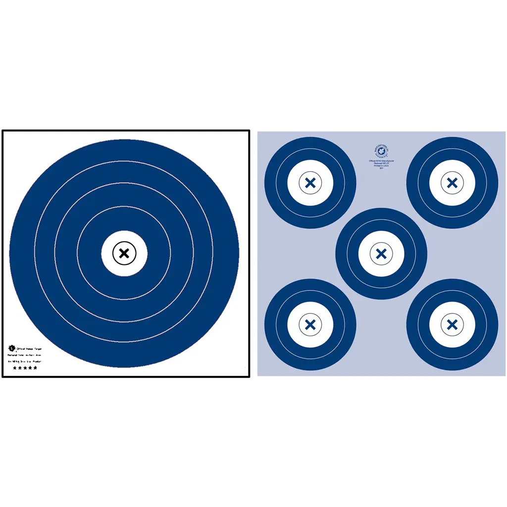 Maple NFAA Dual 1-Spot/5-Spot Target 25 pk.
