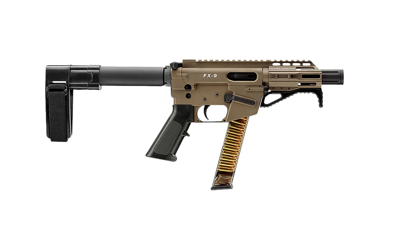 FREEDOM ORDNANCE FX9P4SBM-FDE FX9P  9mm Luger 4" Flat Dark Earth - Freedom Ordnance