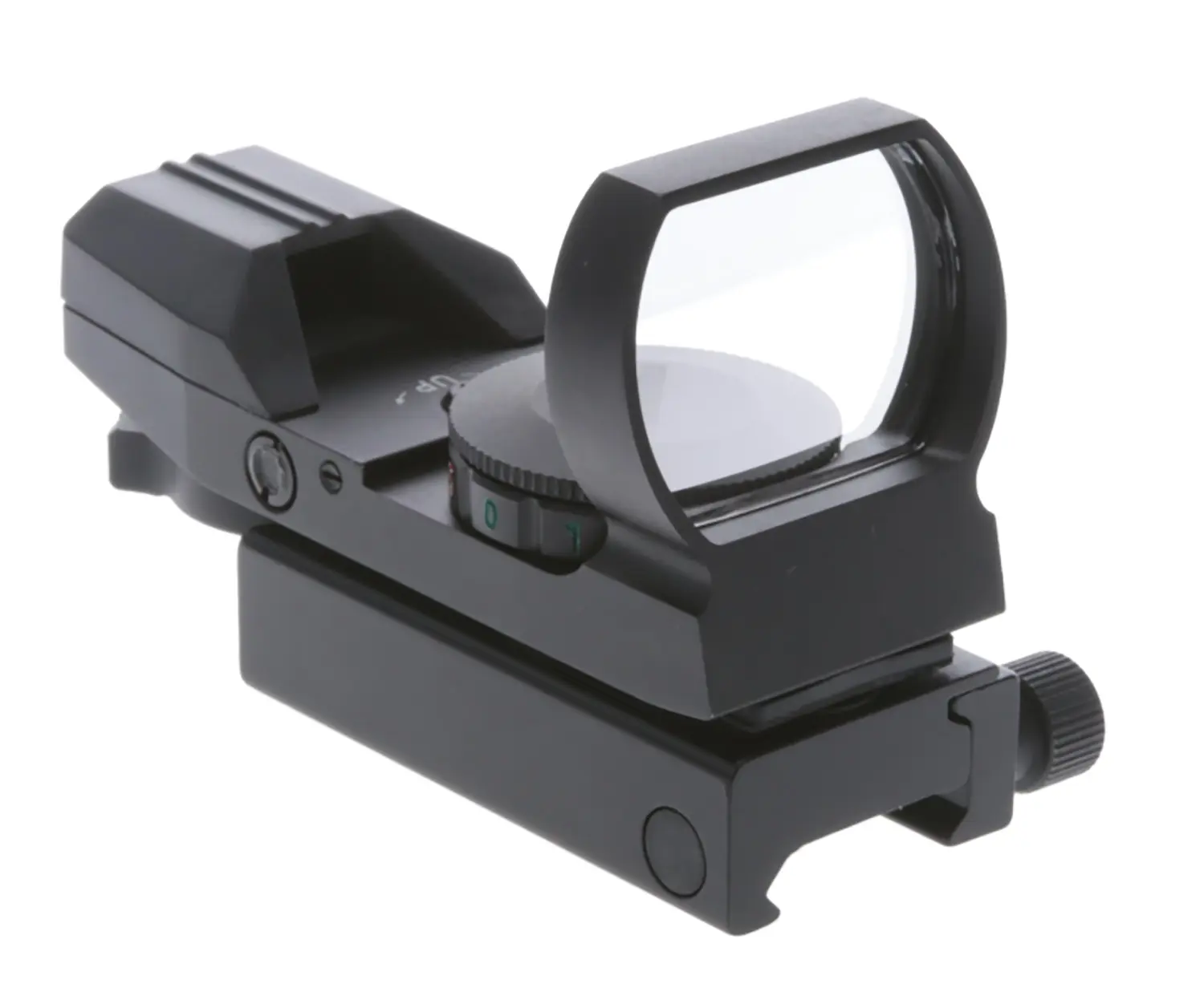 TruGlo TG-8360B Open Dot Sight Black Anodized 1x 34mm 5 MOA Dual Illuminated (Green/Red) Multi Reticle