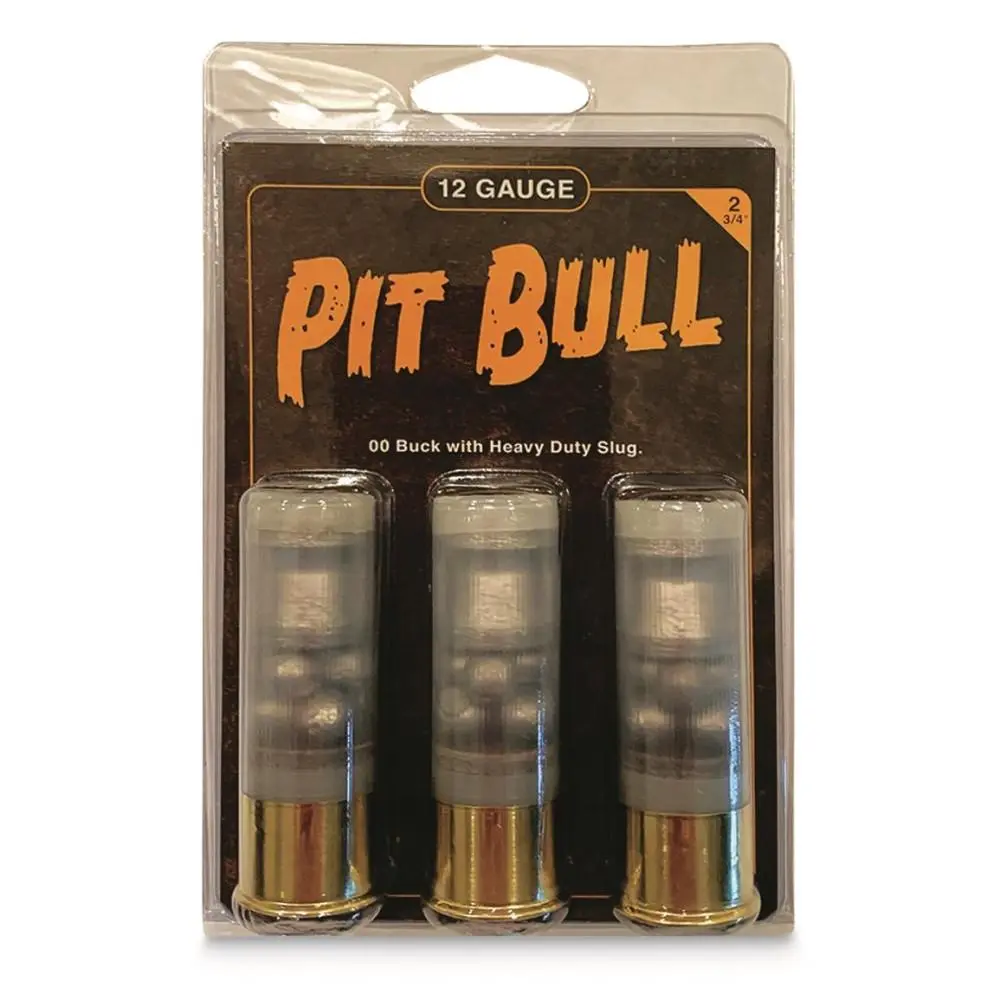 Reaper Defense Pit Bull Shotshells 12 ga 2-3/4" 1 oz Slug 00 3/ct - Personal Security Products