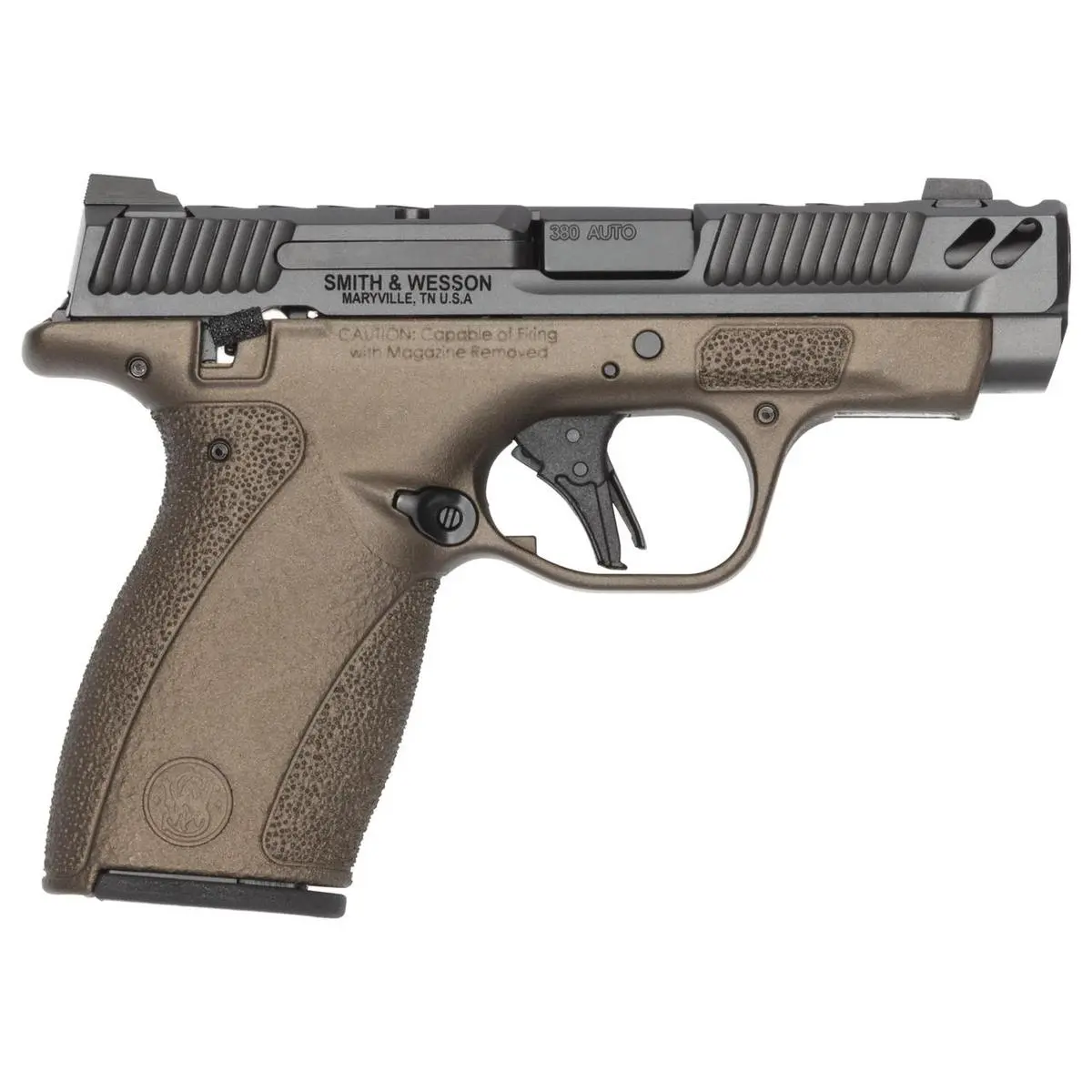 S PC Bodyguard 2.0 Midnight Bronze Carry Comp Handgun .380 Auto 10(1)12(1)rd Magazines 3.1" Comp Barrel Thumb Safety