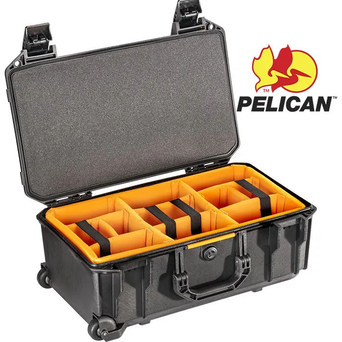 V525 Rolling Case with Padded Dividers BK - Pelican