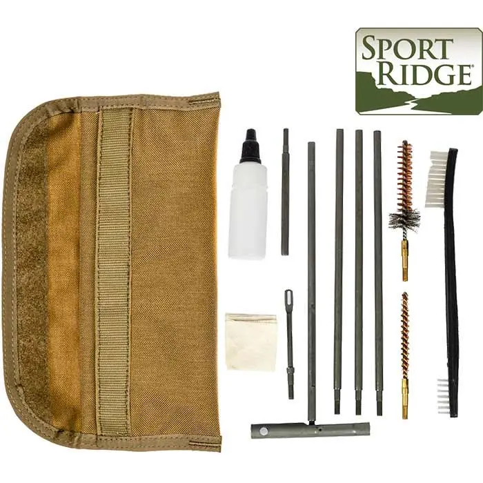 AR15/M4 556/223 GI Field 12 Pieces Cleaning Kit Tan - SPORT RIDGE