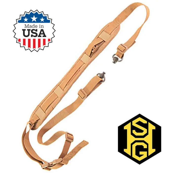 Sure Grip 1in Sling in Coyote with Neoprene Pad - High Speed Gear