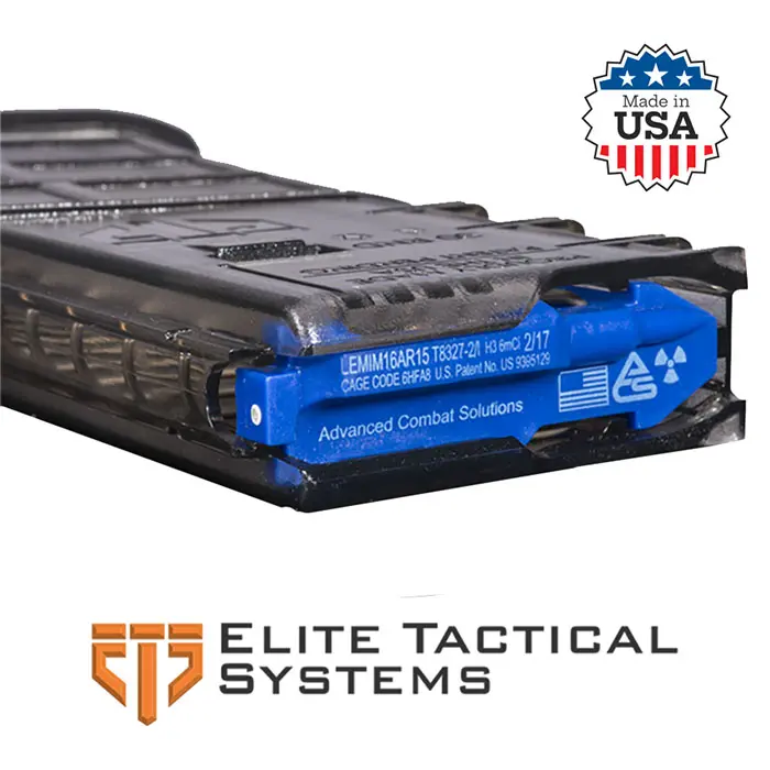 AR15 Mag, 30RD, Smoke, Non-Coupled with Tritium Follower - Elite Tactical Systems
