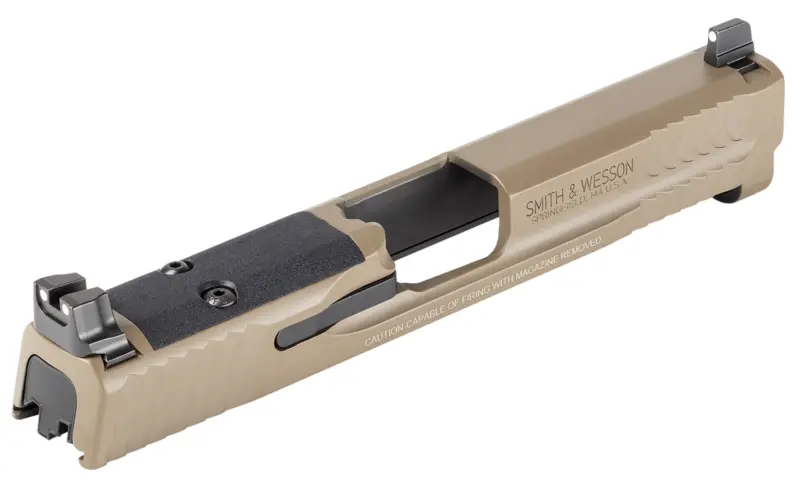 Smith Wesson 14478 Slide Assembly Fits S Shield 9mm Flat Dark Earth Optic Ready/Serrated Slide