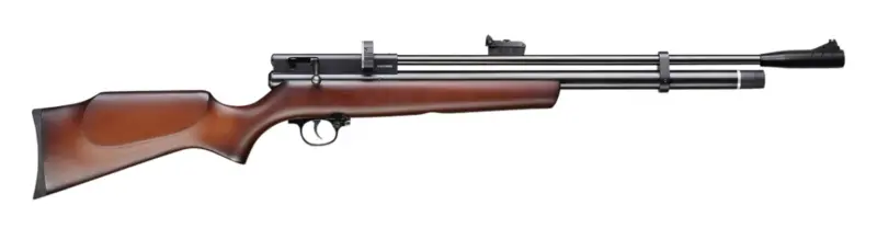 Beeman 1327 Chief II Pre-Charged Pneumatic 177 Pellet 10+1 Shot Black Black Receiver European Hardwood