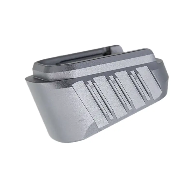 Tyrant CNC TDHCATMAGEX3GREY Hellcat Magazine Extension Fits Springfield Hellcat Pro Grey 7000 Series Aluminum