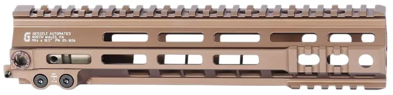 Geissele Automatics 051656S Super Modular Rail Mk4 DDC Aluminum 10.50" Long