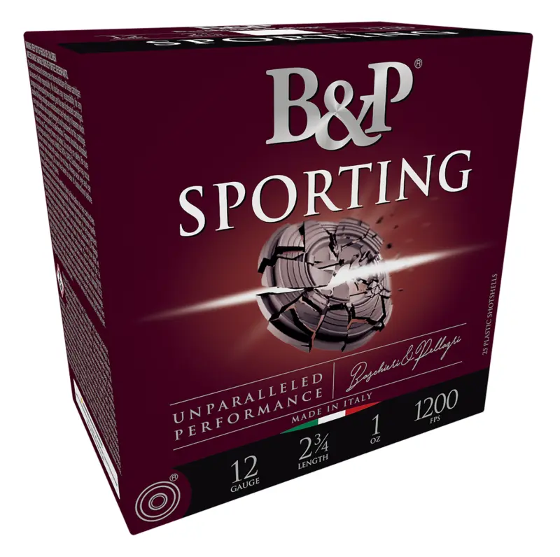 B&P 12B1SCL7 Sporting Clay  12Gauge 2.75" 1oz 7.5Shot 25 Per Box/10 Case - Baschieri & Pellagri