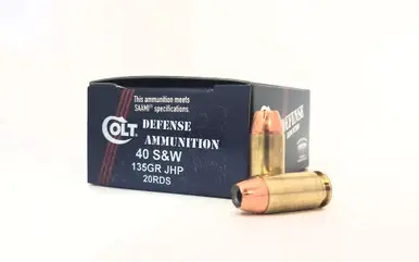 Double Tap 40 S&W Ammunition 40SW135CT 135 Grain Jacketed Hollow Point 20 Rounds - Double Tap Ammunition