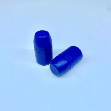 The Blue Bullets 45 Caliber (.452 Dia) Reloading Bullets BB452320RNFP 320 Grain Round Nose Flat Point Polymer Coated 100 Pieces - Blue Bullets