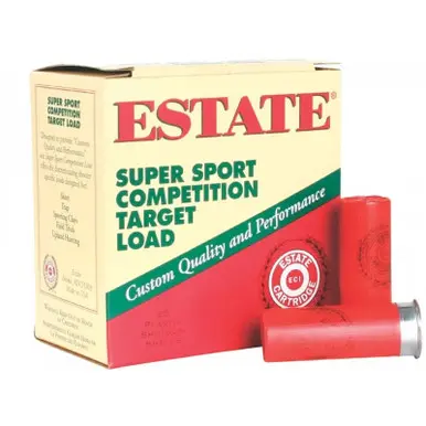 Estate 20 Gauge Ammunition SS2075CASE Super Sport Competition Load 2-3/4" 7/8oz #7.5 shot 1200fps 250 rounds - Estate