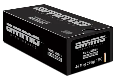 Ammo Inc 44 Magnum Ammunition AI44240TMC-A50 240 Grain Total Metal Coating 50 Rounds - Ammo Inc