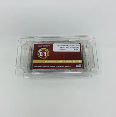 DRT 223 Rem DRT22362 62 Grain Terminal Shock Hollow Point 20 Rounds - DRT