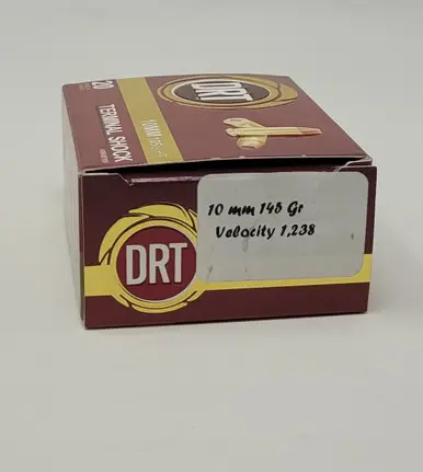 DRT Terminal Shock 10mm Ammunition DRT10MM145 145 Grain Lead Free Hollow Point 20 Rounds - DRT