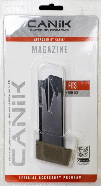 CANIK MAG MC9 15RD 9MM FULL EXT FDE