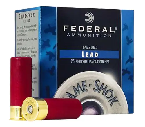 Federal 12 Gauge Ammunition Game-Shok H1264 2-3/4" #4 Shot 1-1/4oz 1330fps Case of 250 Rounds - Federal Ammunition