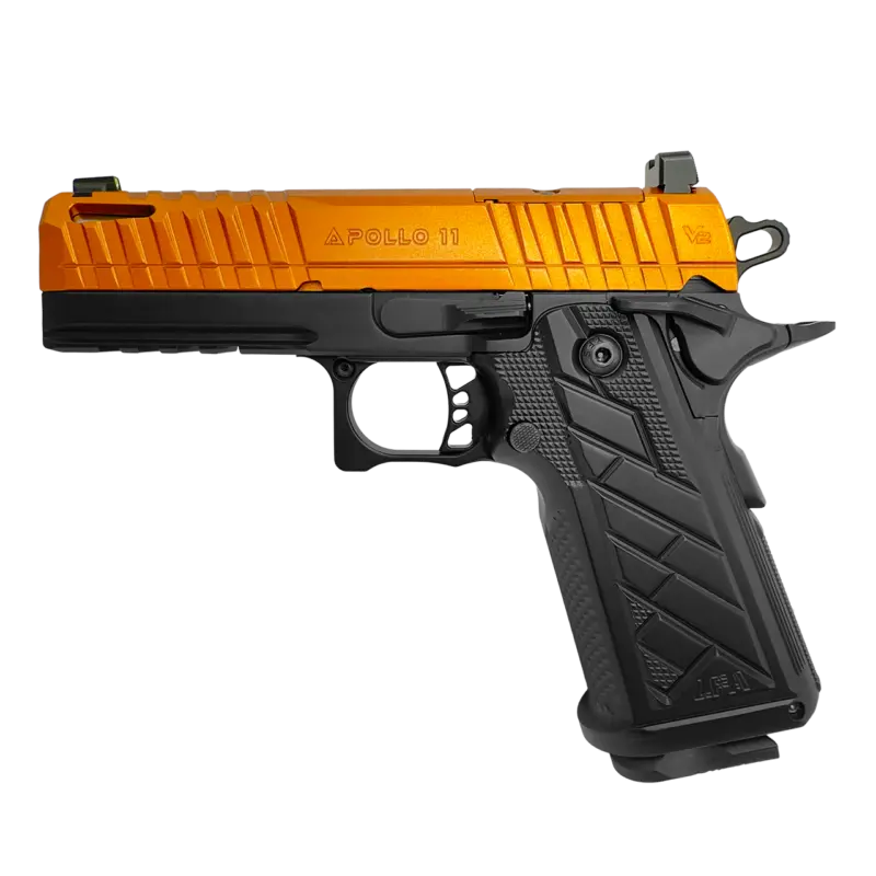 Century Arms LFA HG8643-N Apollo 11 V2 Compact 4.15" Barrel Semi-Auto 9mm Pistol Aluminum Grip Bronze/Black - Century Arms