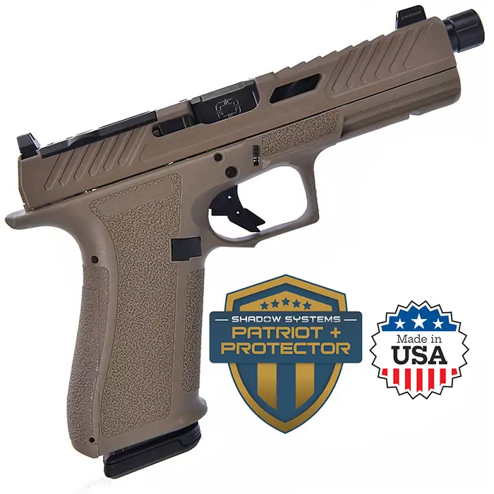 DR920 Elite Slide 9MM 4.5 inch 17 Round FDE Optic Ready w/Night Sights Threaded - Shadow Systems