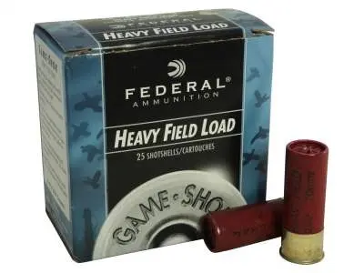 Federal 12 Gauge Ammunition Game-Shok Heavy Field H1254 2-3/4          4 Shot 1-1/4oz 1220oz Case of 250 Rounds - Federal Ammunition