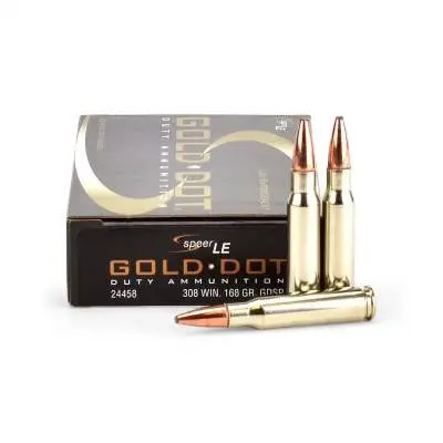 CCI 308 Win Speer Gold Dot CCI24458 168gr GDSP 20 rounds