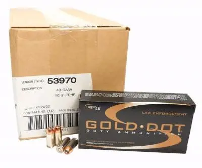 CCI 40 S&W Speer Gold Dot CCI53970 165 gr JHP 50 rounds - CCI Ammunition