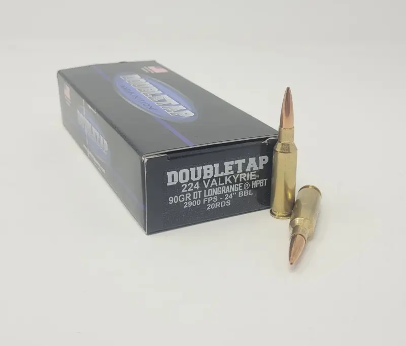 DoubleTap 224 Valkyrie Ammunition 224V90 90 Grain Hollow Point Boat Tail 20 Rounds - Double Tap Ammunition