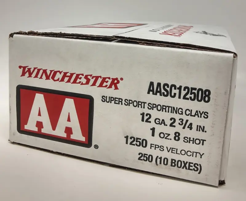 Winchester AA 12 Gauge Ammunition AASC12508CASE 2-3/4" #8 Shot 1oz 1250fps CASE 250 Rounds - Winchester