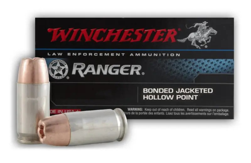 Winchester 40 S&W Ammunition Ranger RA40BA 165 Grain Jacketed Hollow Point 50 rounds - Winchester