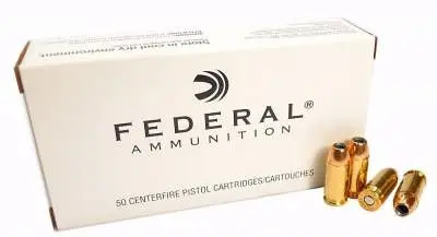 Federal 45 Auto Ammunition F45D 230 Grain Jacketed Hollow Point 50 rounds - Federal Ammunition