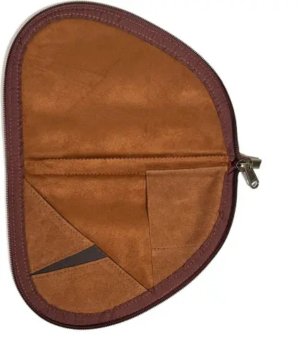 PALMETTO PISTOL CASE SMALL - OX BLOOD-BROWN BUFFALO - Palmetto Bag Co