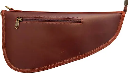 PALMETTO PISTOL CASE LARGE - OX BLOOD-BROWN BUFFALO - Palmetto Bag Co